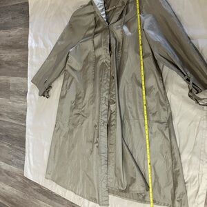 Alorna khaki colored Vintage raincoat full length